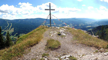 Gipfelkreuz Spital am Semmering zum Video 'Der Watzmann ruft' von Wolfgang Ambros ...