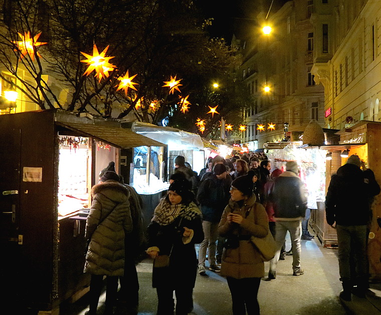Weihnachtsmarkt am Spittelberg in Wien ...