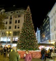 Weihnachtsmarkt am Vörösmarty tér in Budapest 2023