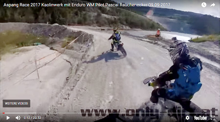 Eine Runde mit dem Enduro-WM-Piloten Pascal Rauchenecker beim AspangRace auf Video ...