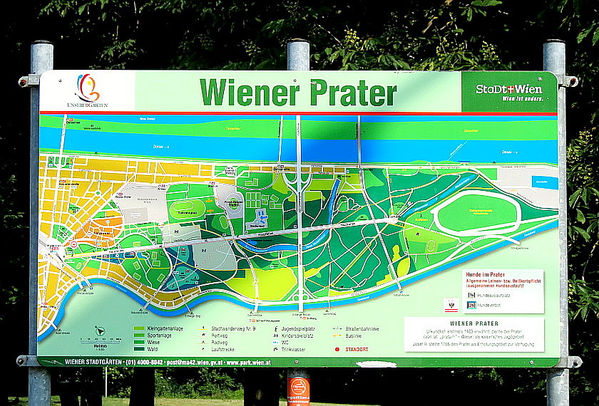 Plan des Wiener Praters