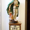 Jugendstilkeramik 'heiliger Florian', Fa Wienerberger um 1900, Rauchfangkehrermuseum Wien, stammt vom Haus Dietrichsteingasse 4 im neunten Gemeindebezirk ...